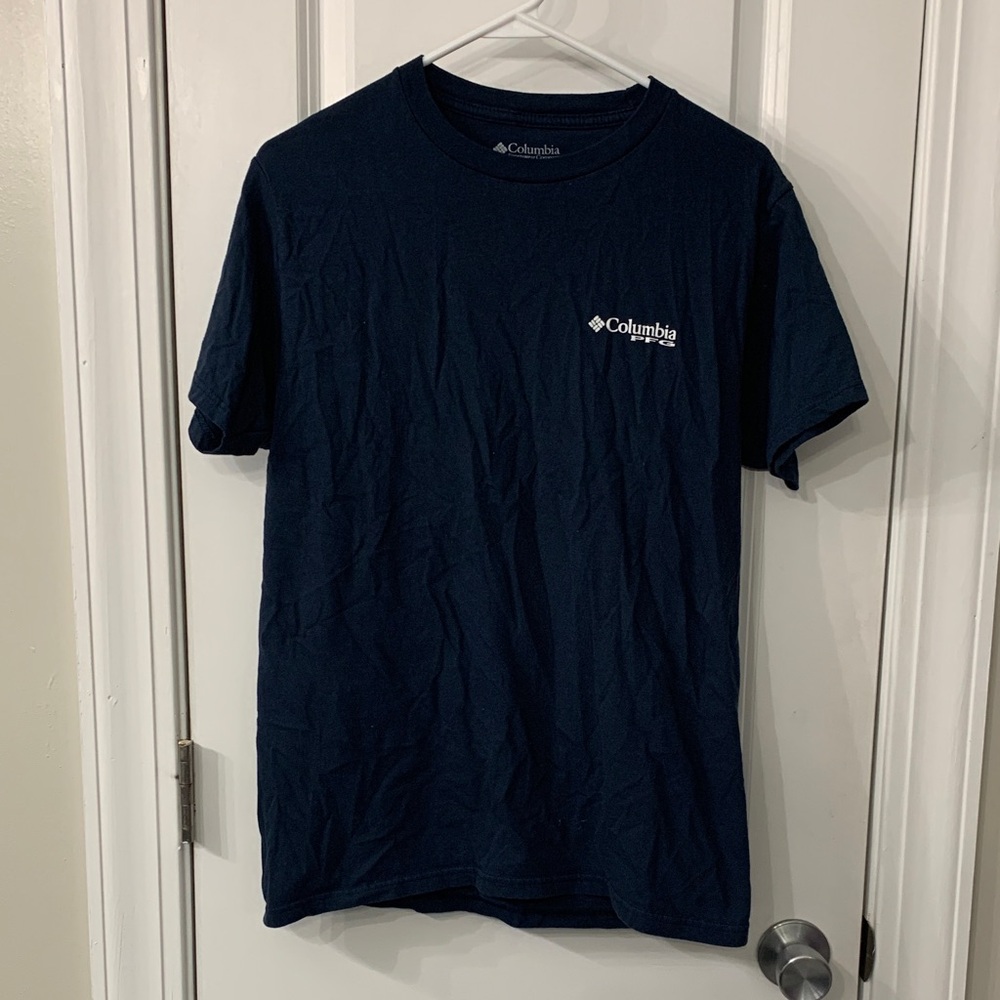 Columbia Men's Dark Blue Short Sleeve Tee